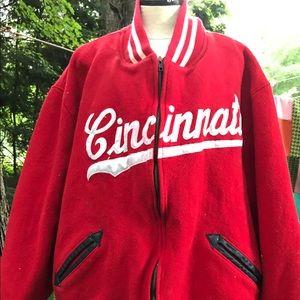 Cincinnati Reds Baseball Jacket Mitchell and Ness